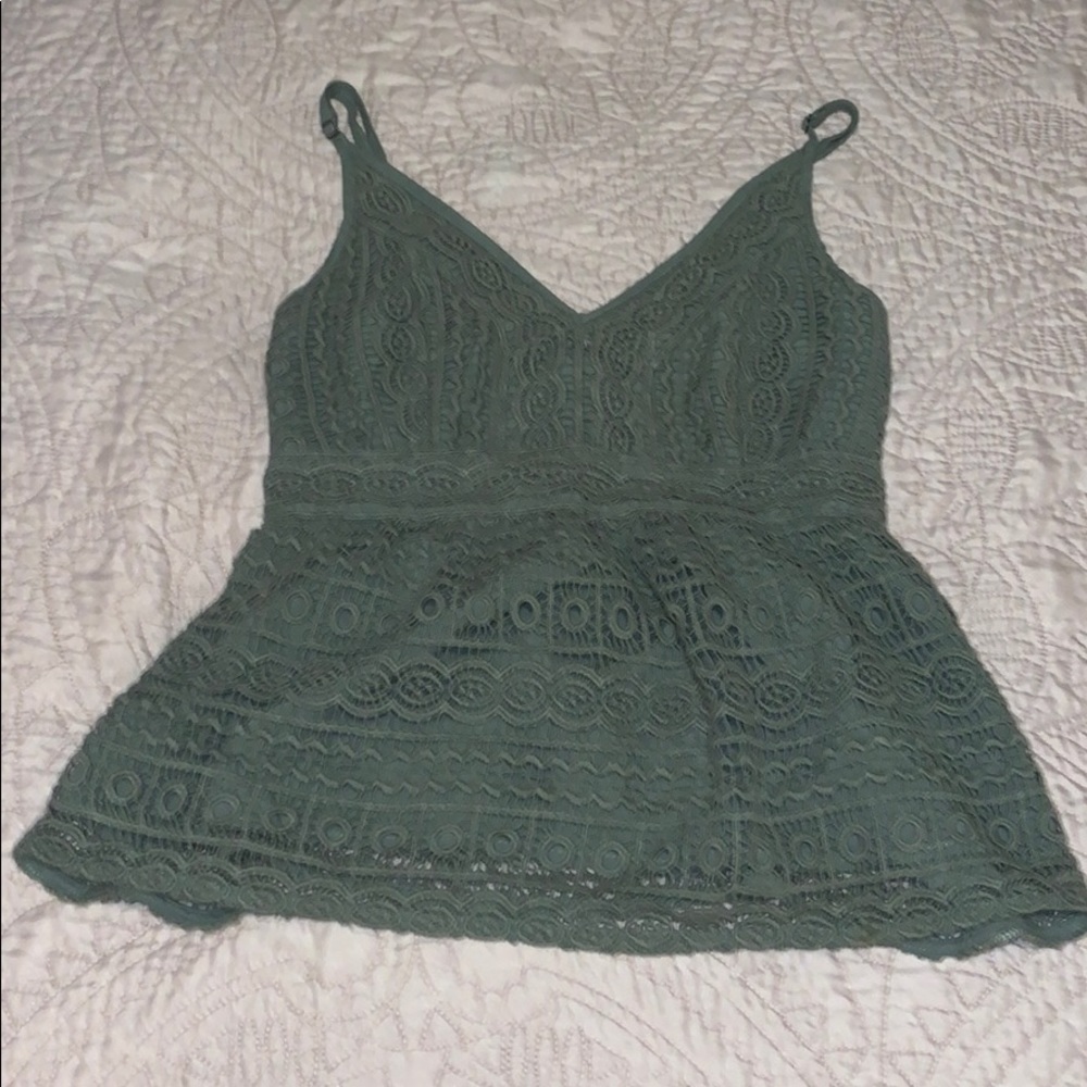 Army green, spaghetti strap